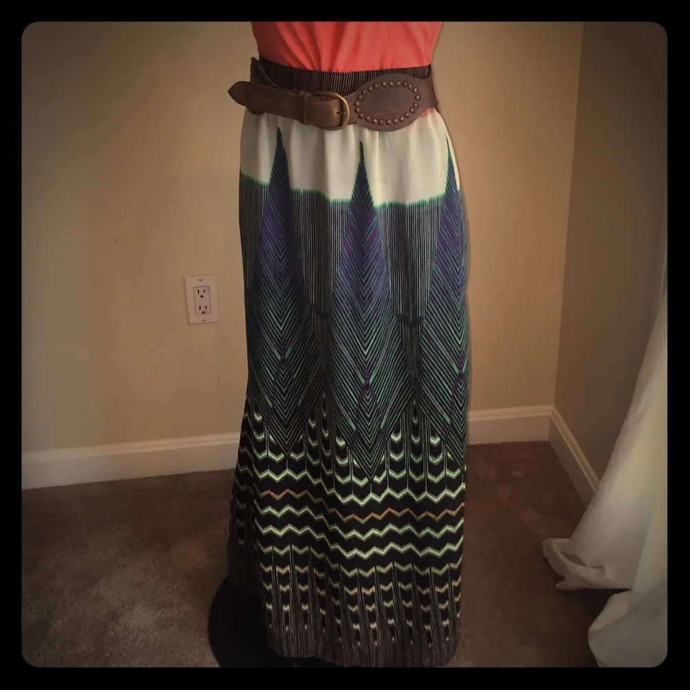 Anthropologie MAEVE MaxiSkirt w/Side Split - Picture 2 of 8